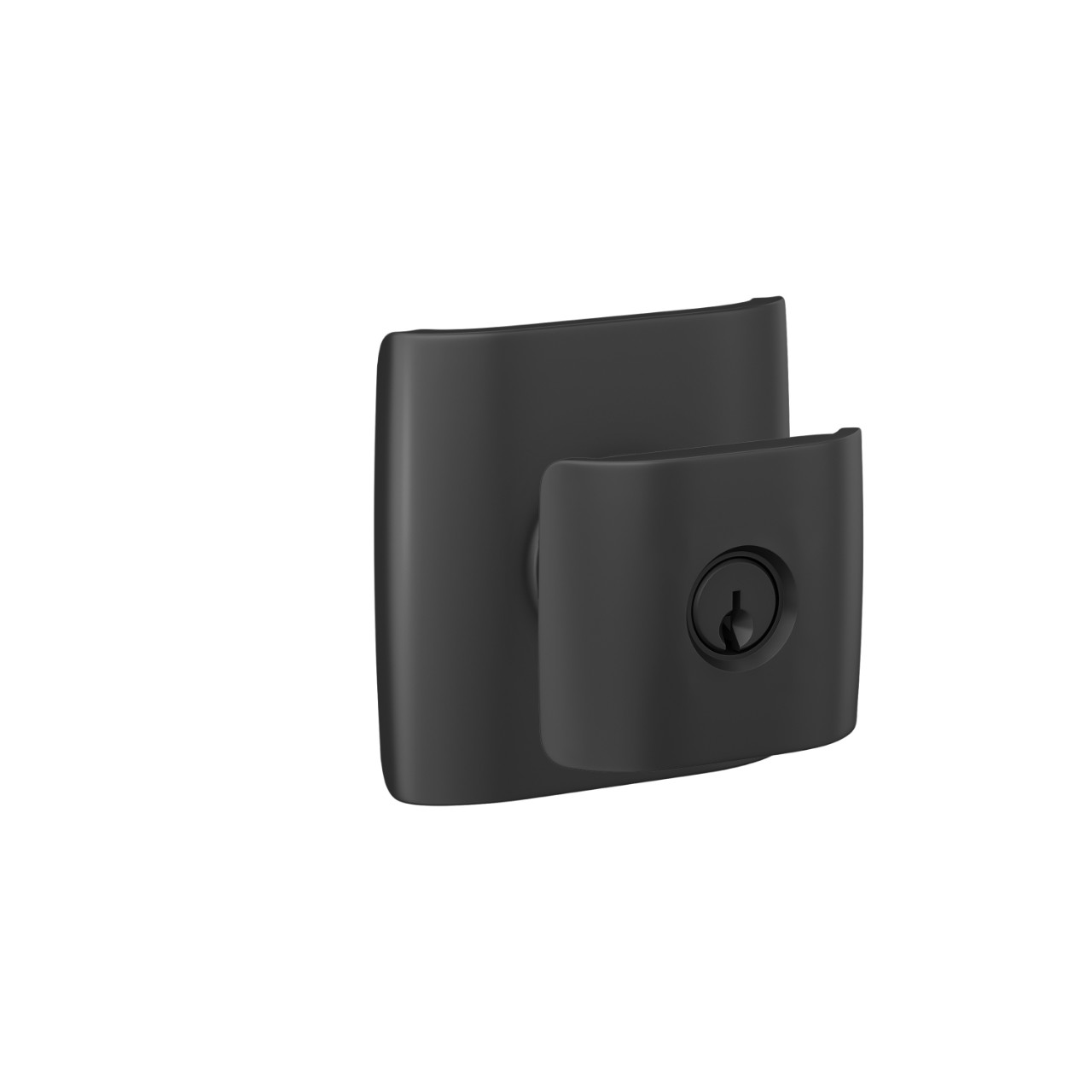Ganton Knob with Dalton Trim Keyed Entry Lock
