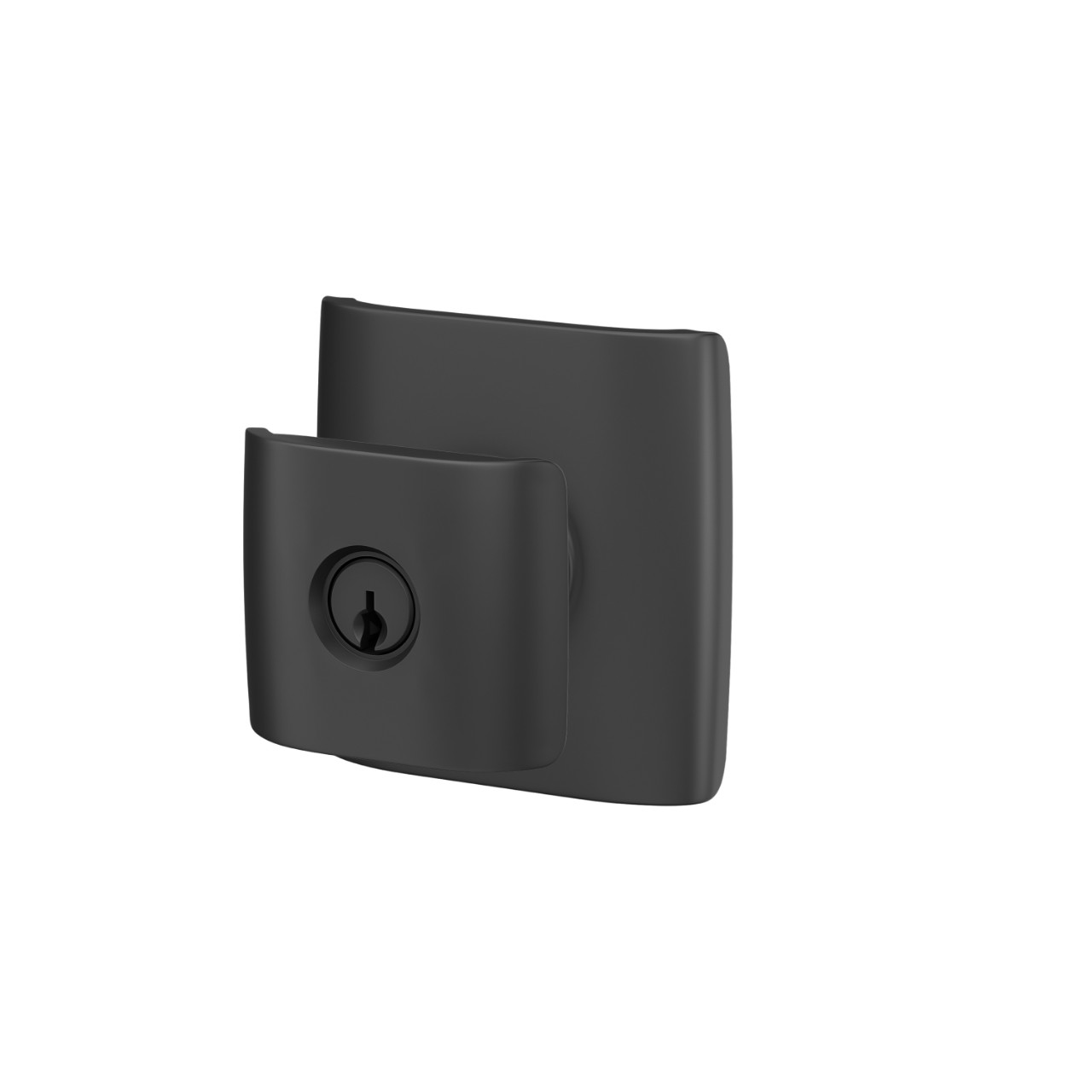 Ganton Knob with Dalton Trim Keyed Entry Lock
