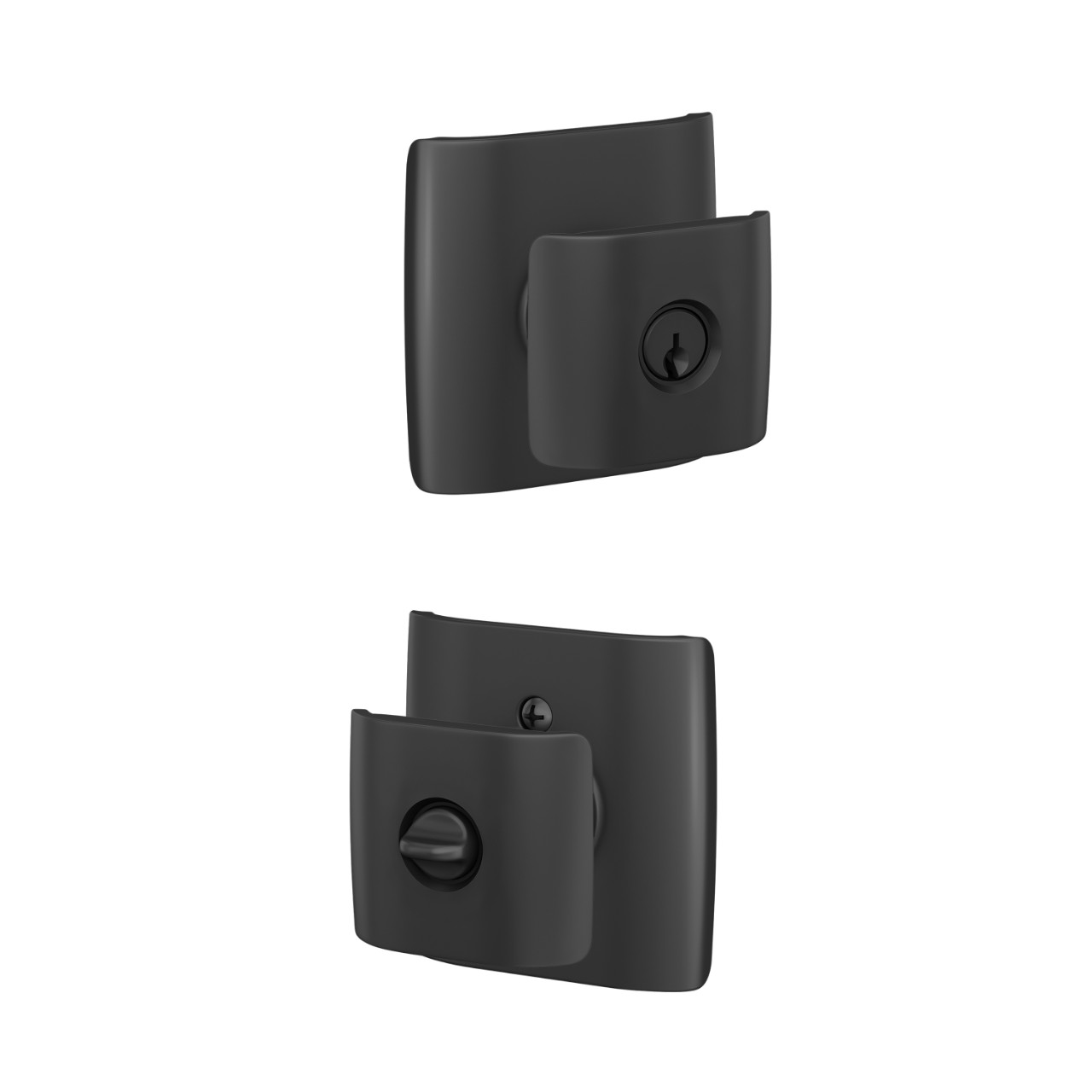 Ganton Knob with Dalton Trim Keyed Entry Lock