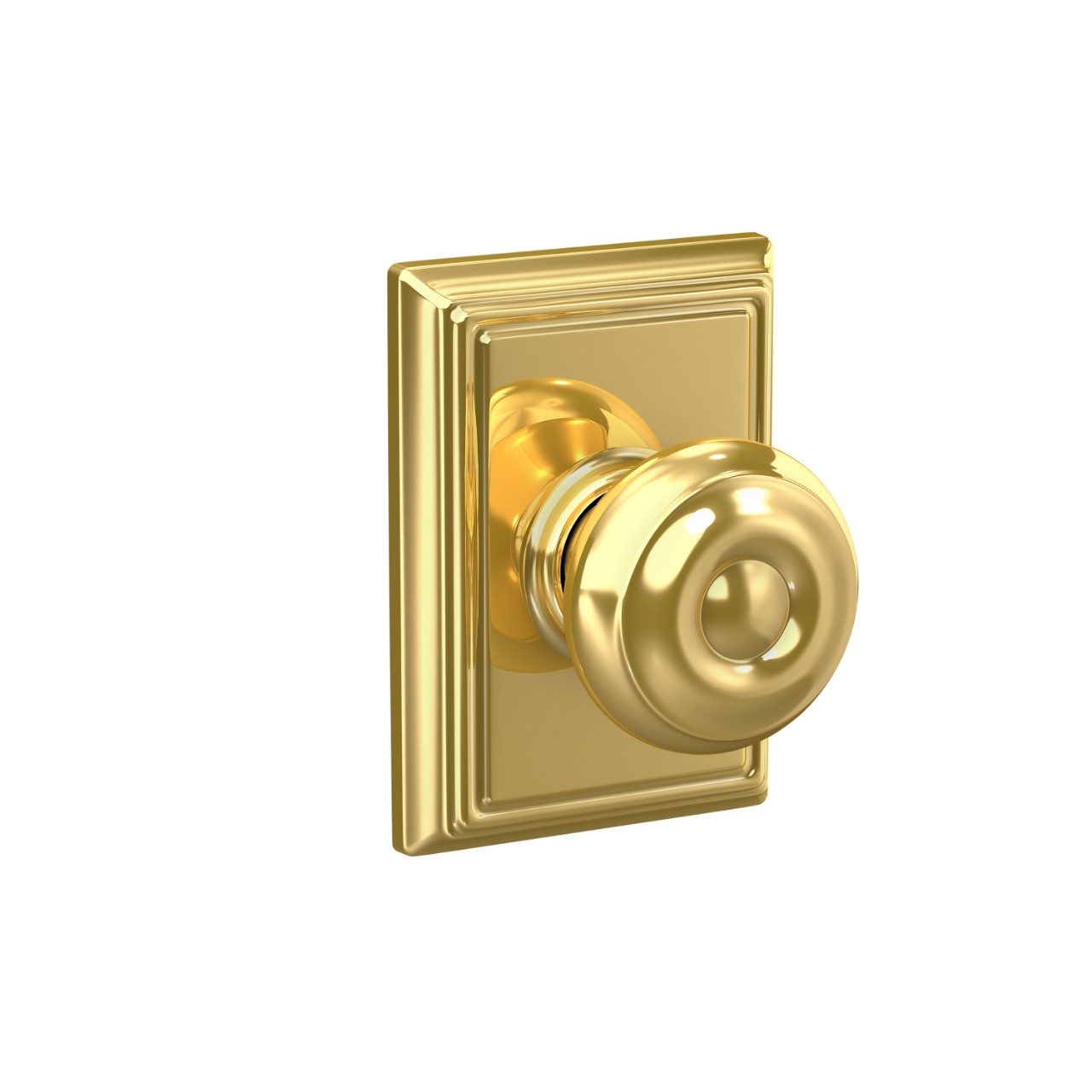 Georgian Knob Hall & Closet Lock with Addison Trim