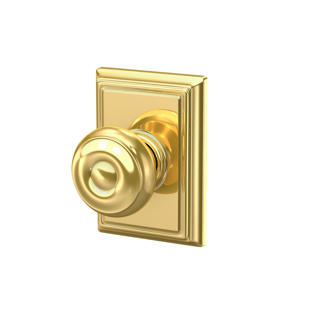 Georgian Knob Hall & Closet Lock with Addison Trim