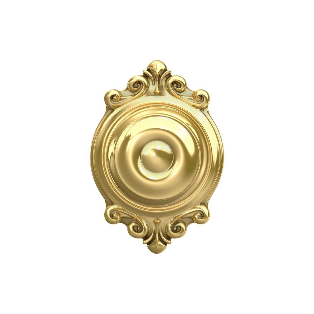 Georgian Knob Hall & Closet Lock with Brookshire Trim