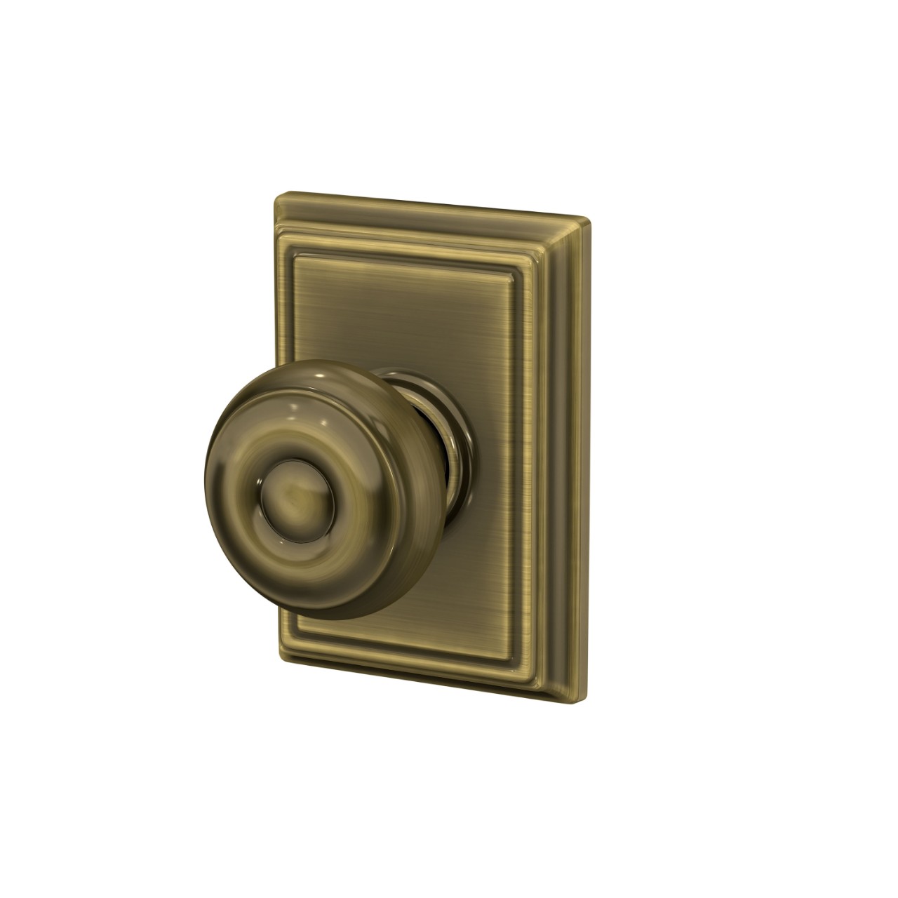 Georgian Knob Hall & Closet Lock with Addison Trim