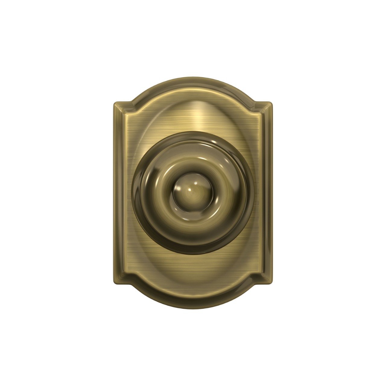 Georgian Knob Hall & Closet Lock with Camelot Trim