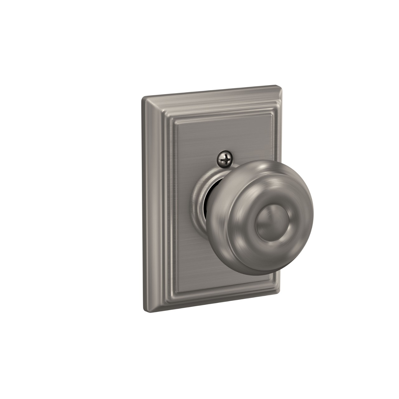 Georgian Knob Hall & Closet Lock with Addison Trim