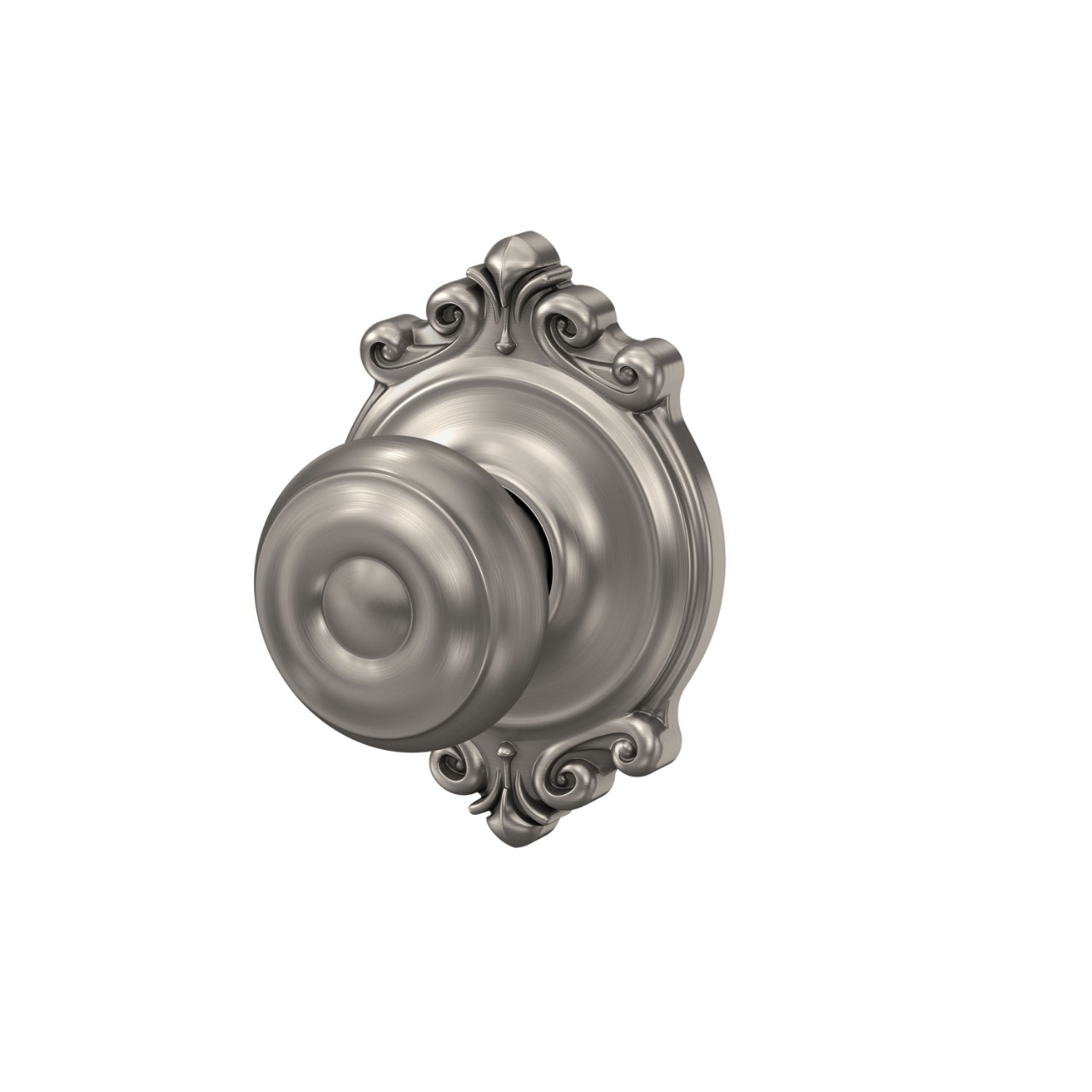 Georgian Knob Hall & Closet Lock with Brookshire Trim