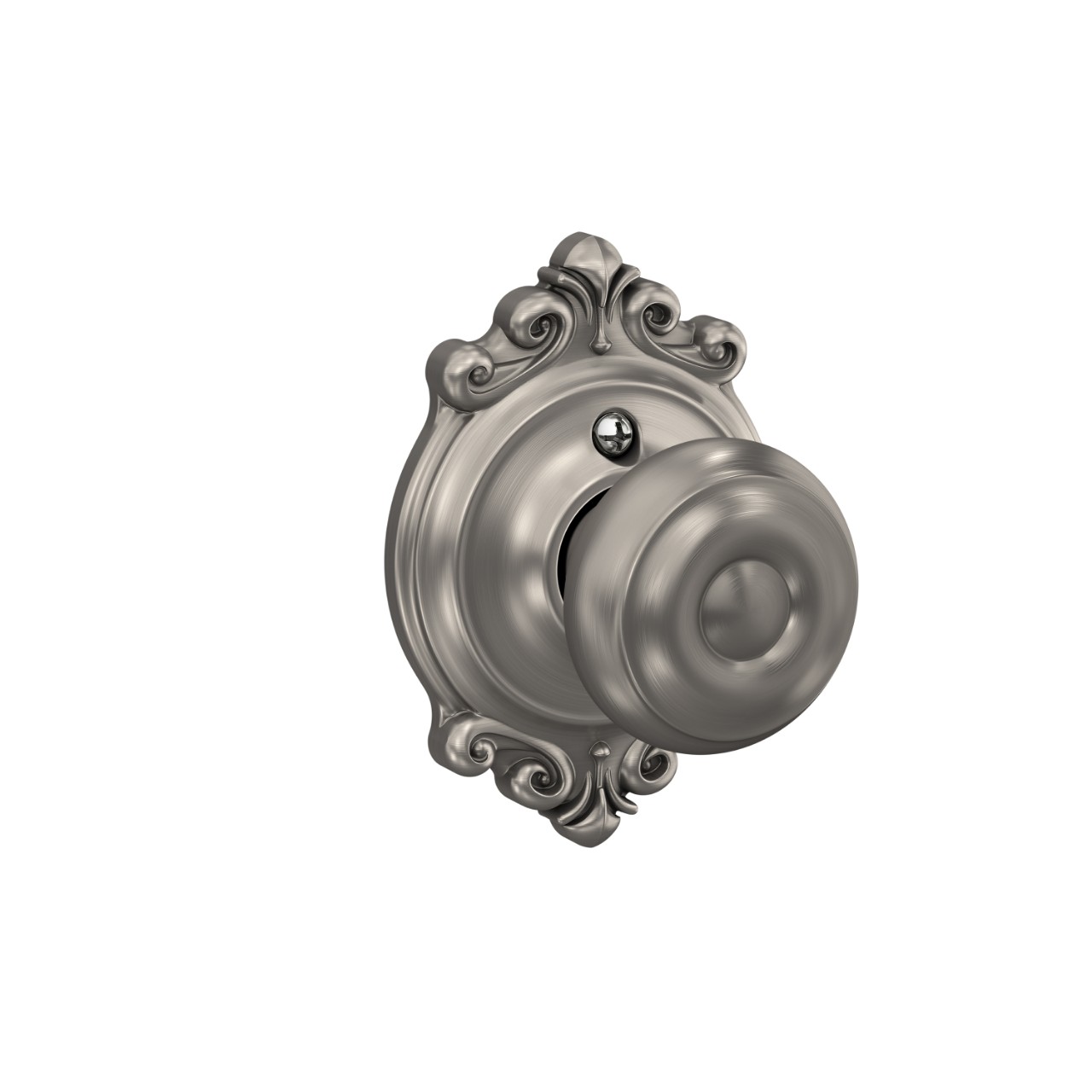Georgian Knob Hall & Closet Lock with Brookshire Trim