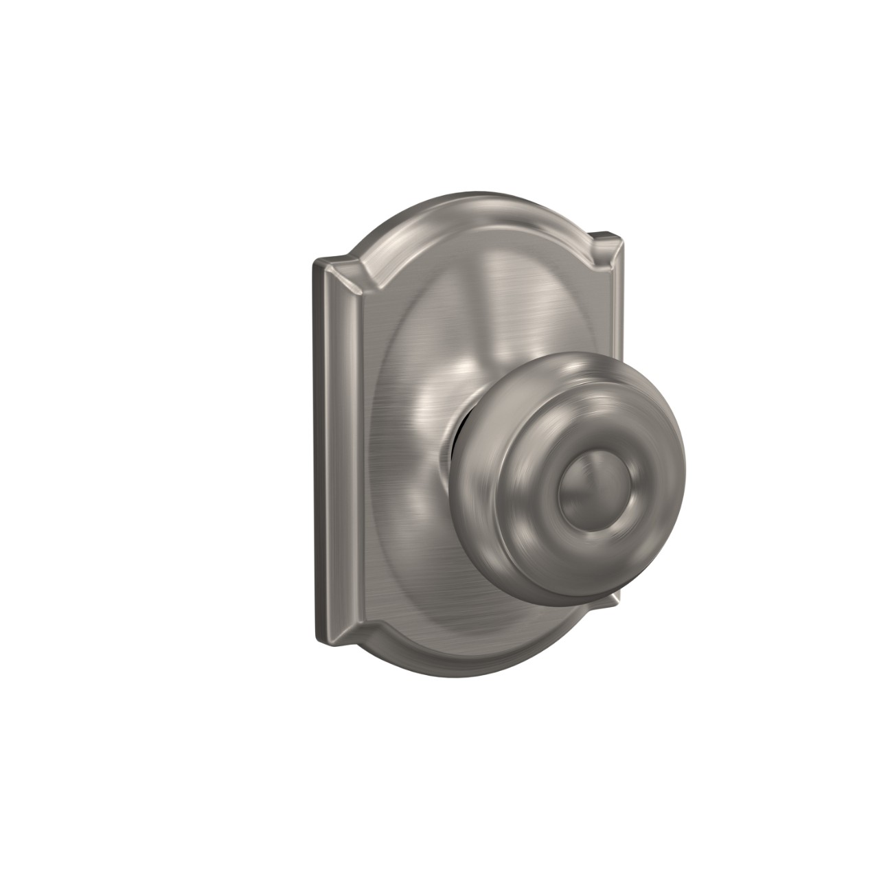 Georgian Knob Hall & Closet Lock with Camelot Trim