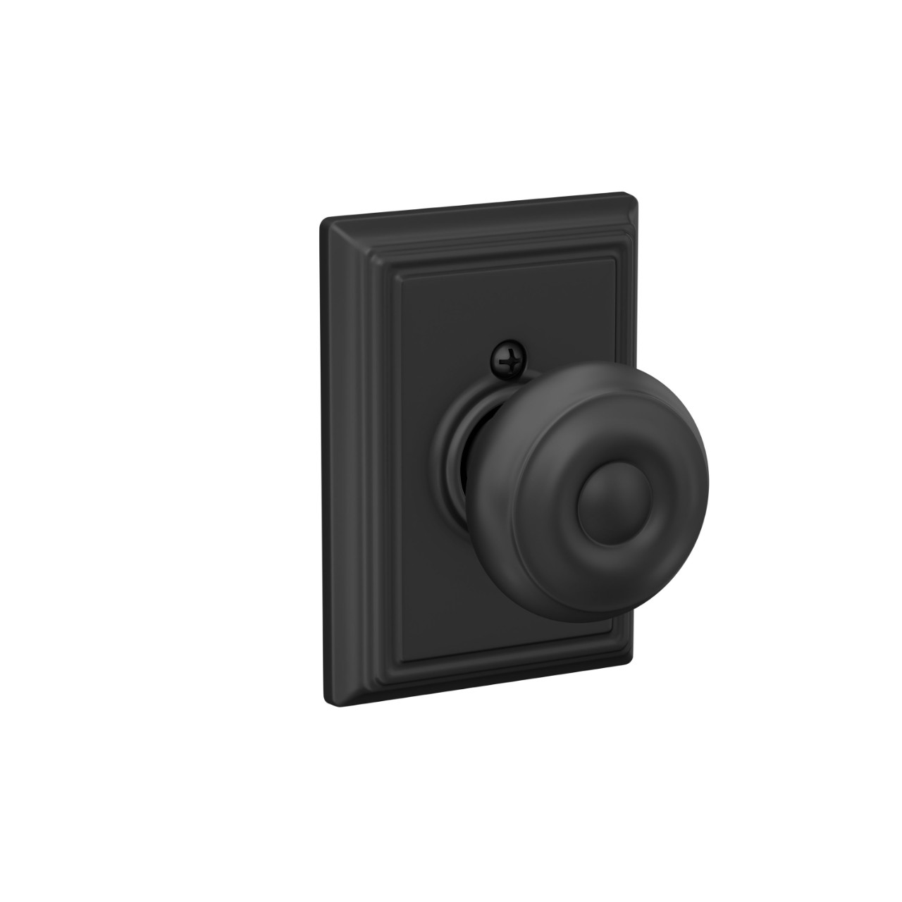 Georgian Knob Hall & Closet Lock with Addison Trim