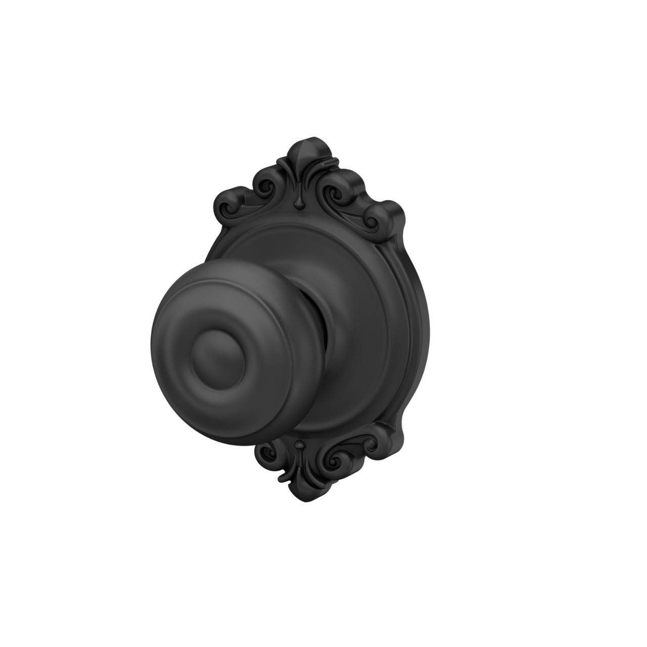 Georgian Knob Hall & Closet Lock with Brookshire Trim