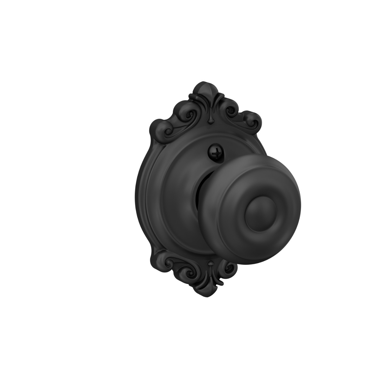 Georgian Knob Hall & Closet Lock with Brookshire Trim