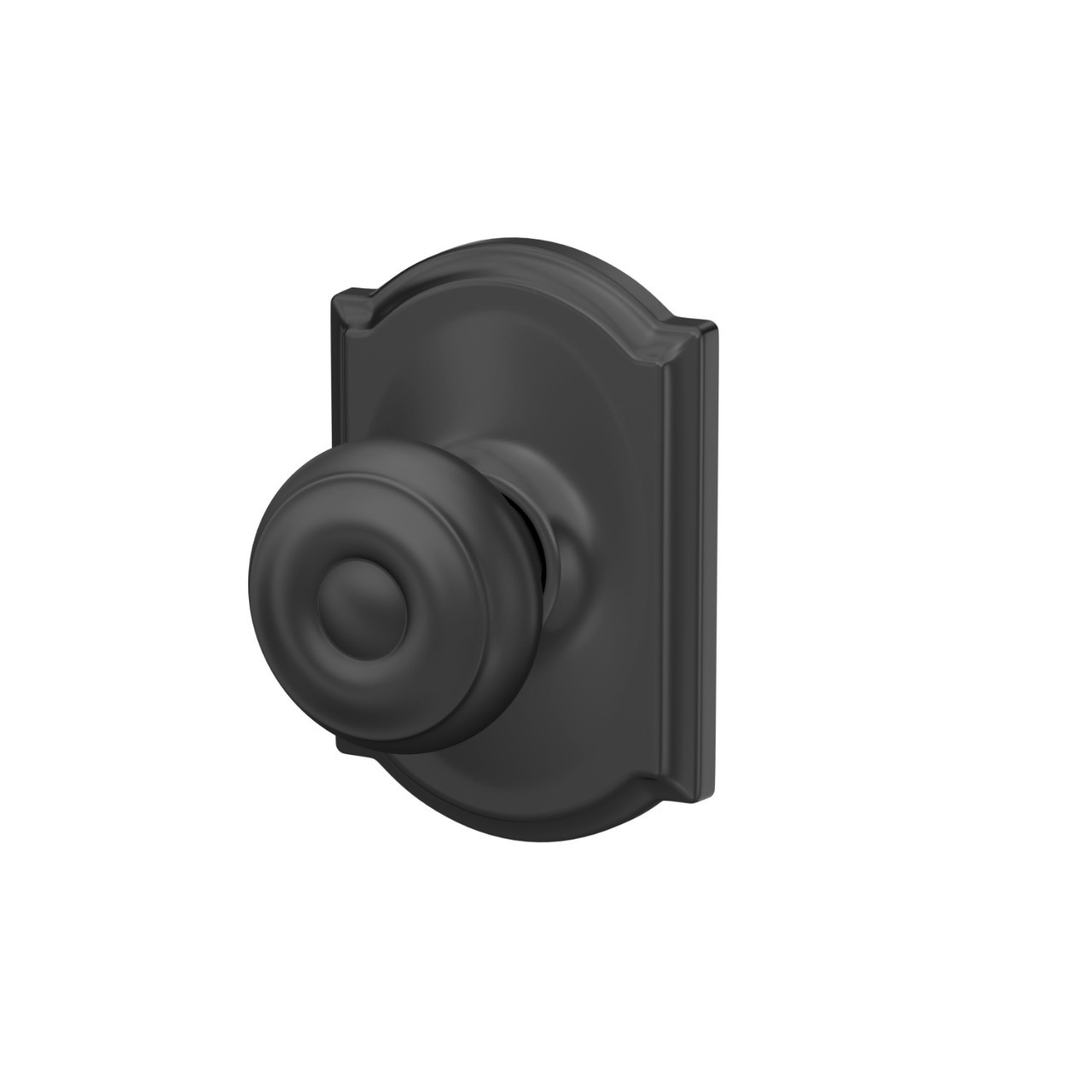 Georgian Knob Hall & Closet Lock with Camelot Trim