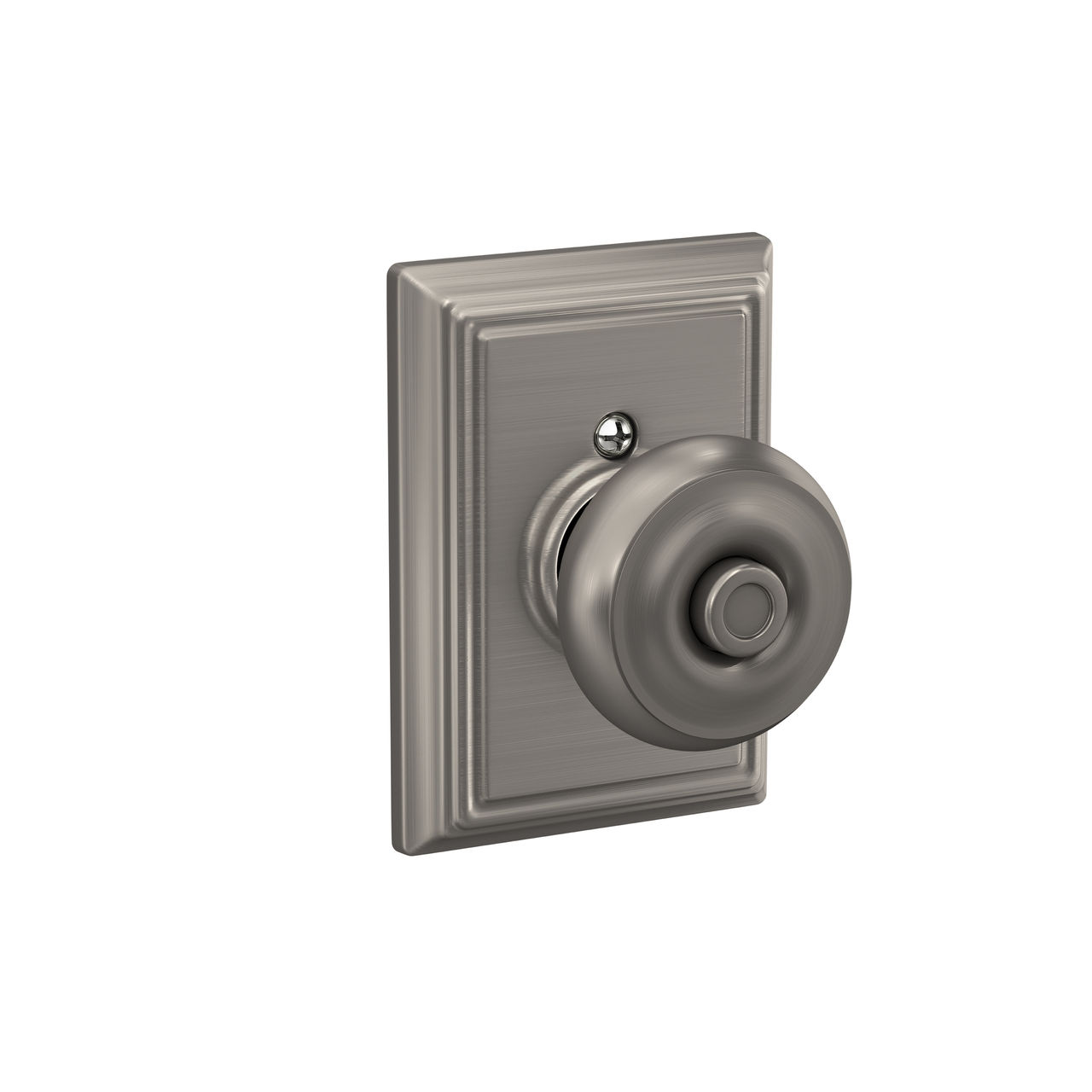 Georgian Knob Bed & Bath Lock with Addison Trim