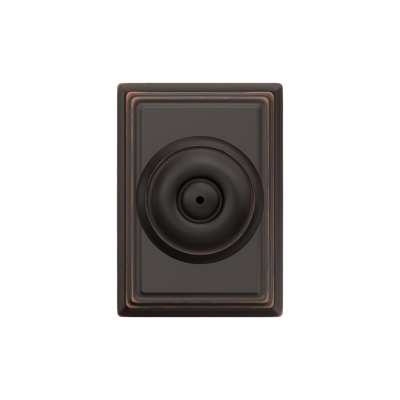 Georgian Knob Bed & Bath Lock with Addison Trim