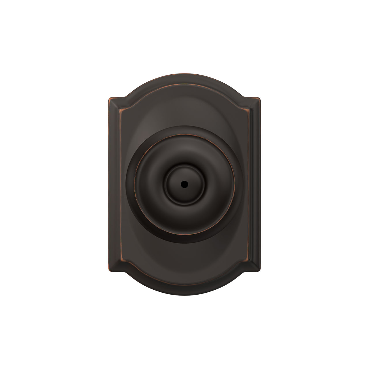 Georgian Knob Bed & Bath Lock with Camelot Trim