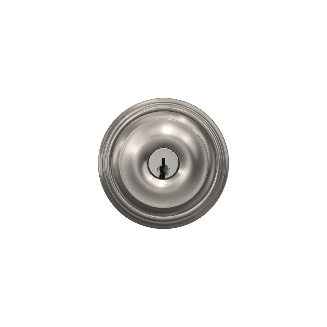 Georgian Knob Keyed Entry Lock with Indy Trim