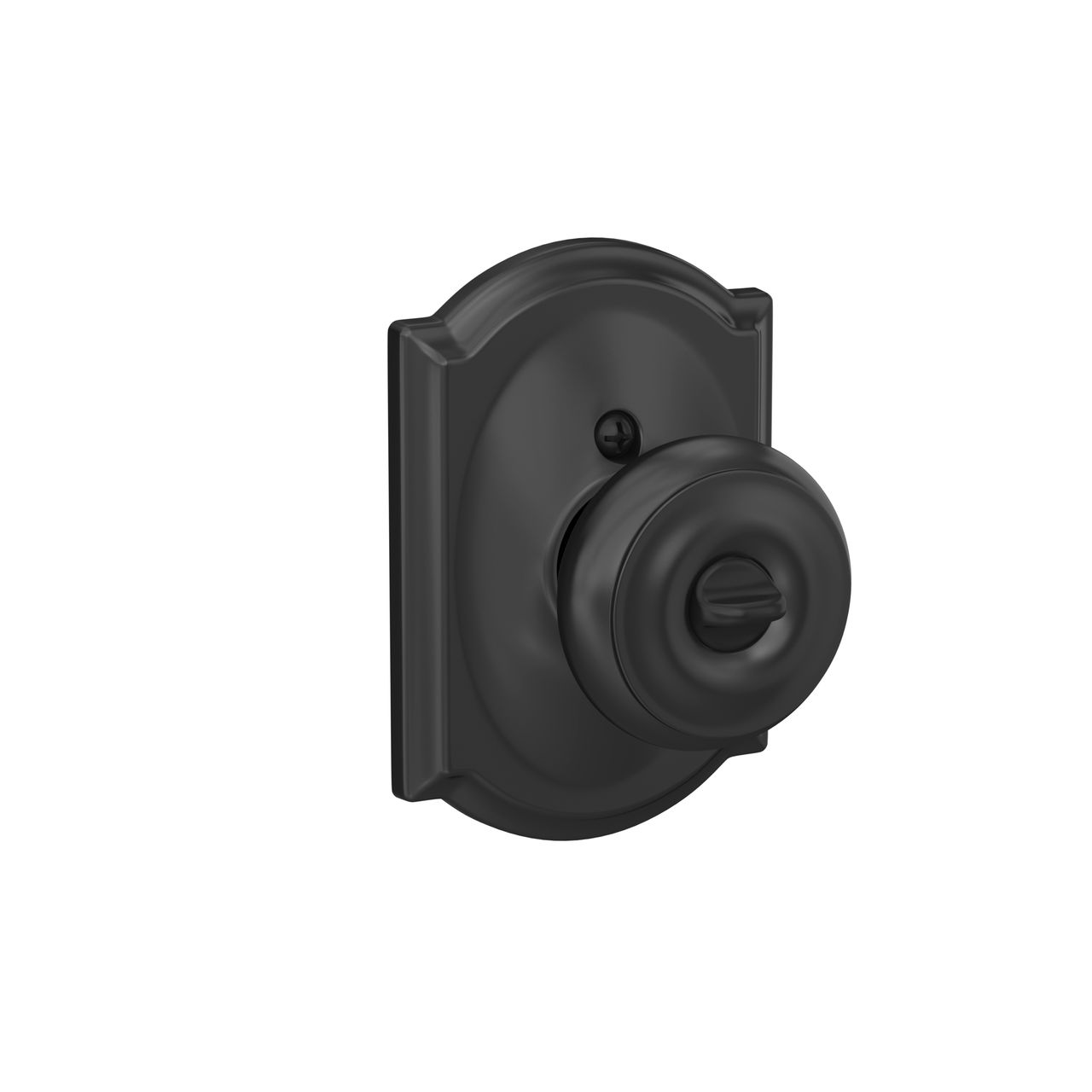 Georgian Knob Keyed Entry Lock with Camelot Trim