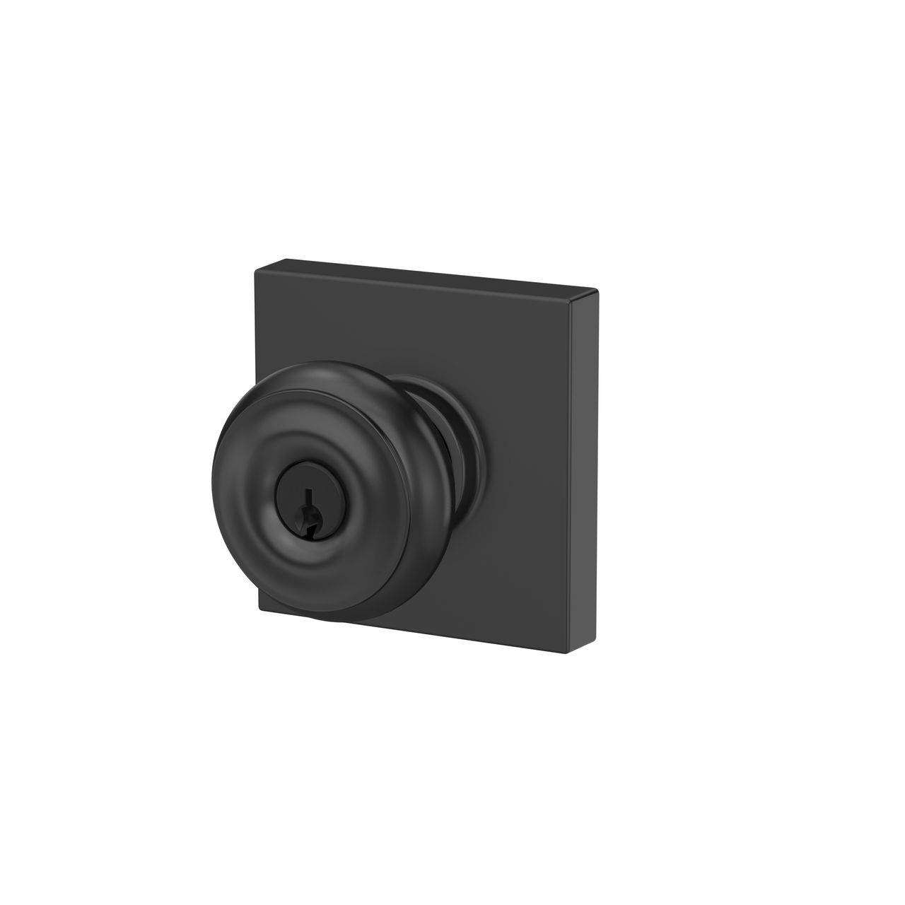 Georgian Knob Keyed Entry Lock with Collins Trim