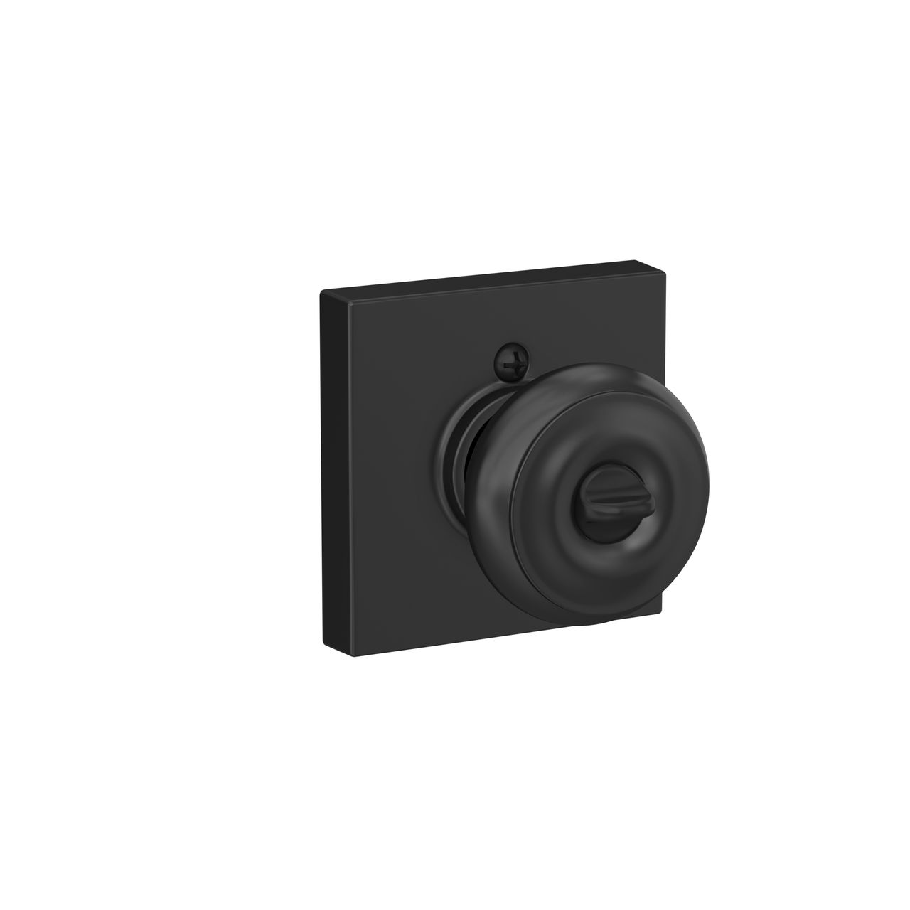 Georgian Knob Keyed Entry Lock with Collins Trim