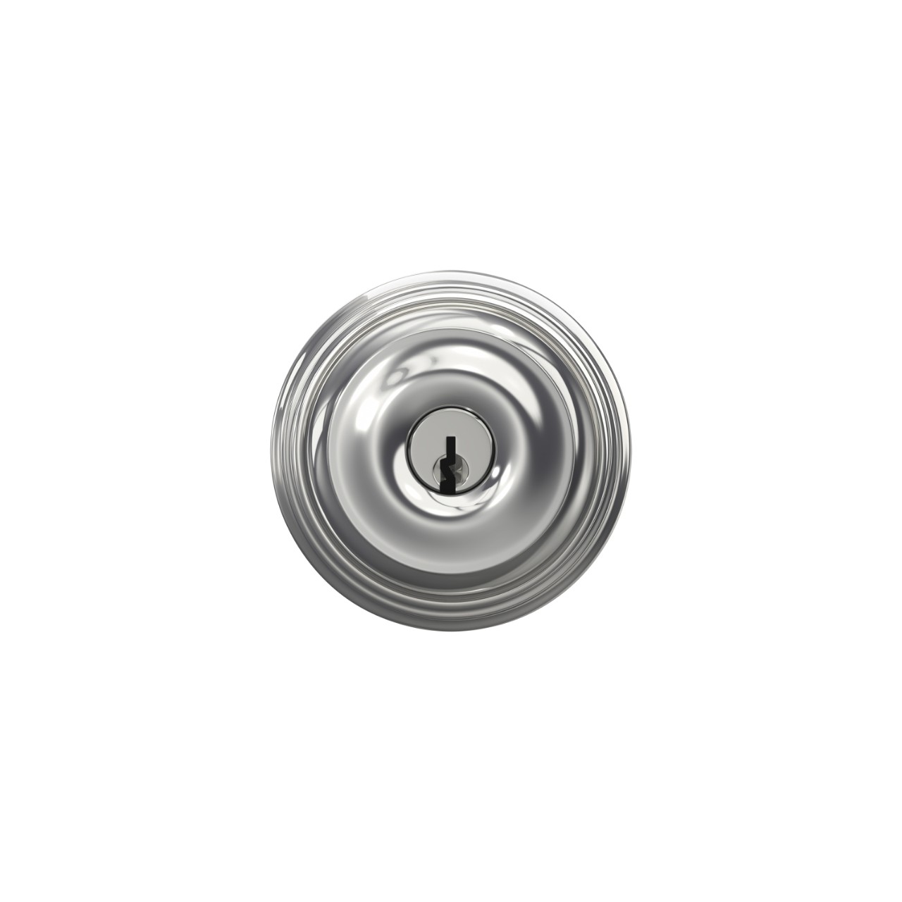 Georgian Knob Keyed Entry Lock with Indy Trim