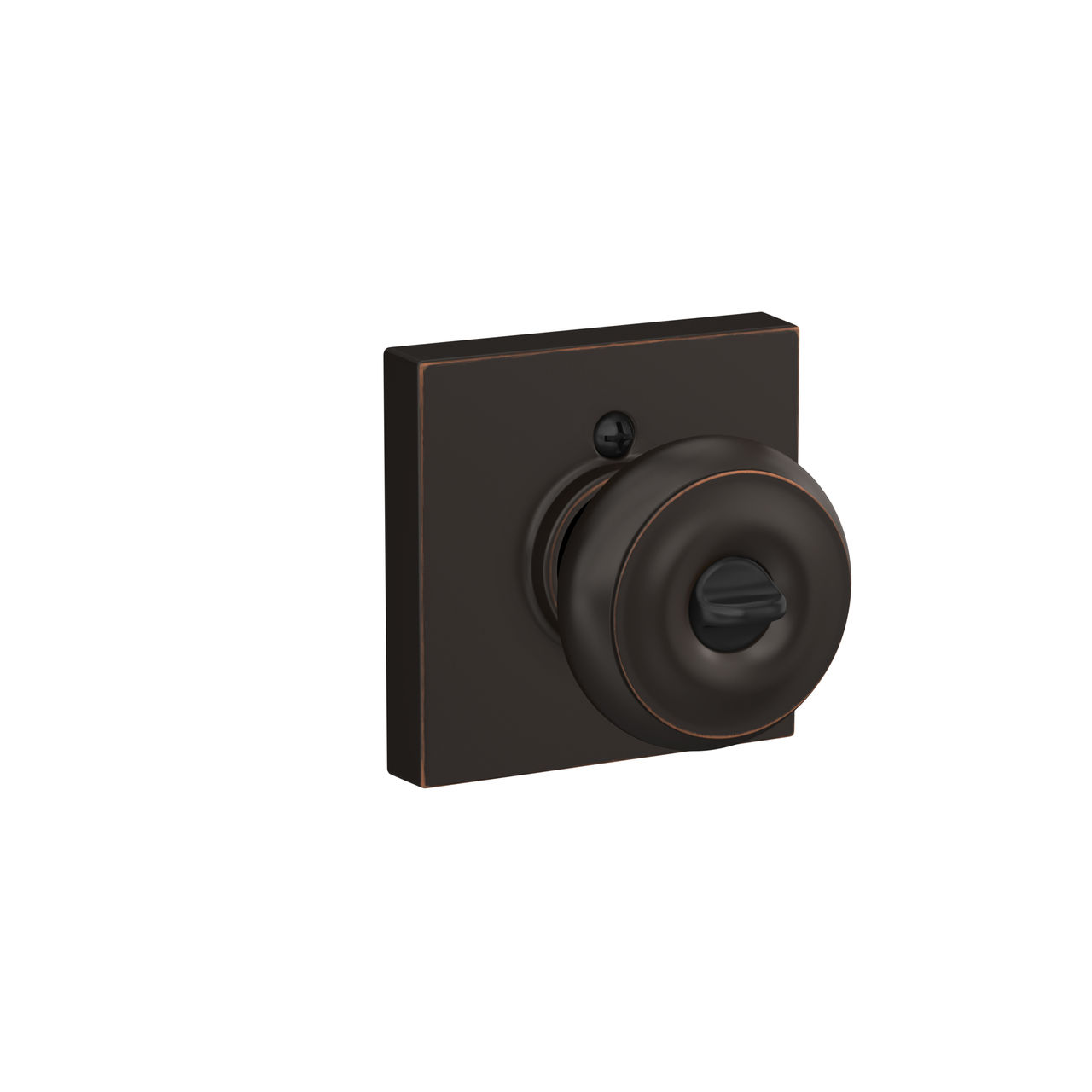 Georgian Knob Keyed Entry Lock with Collins Trim