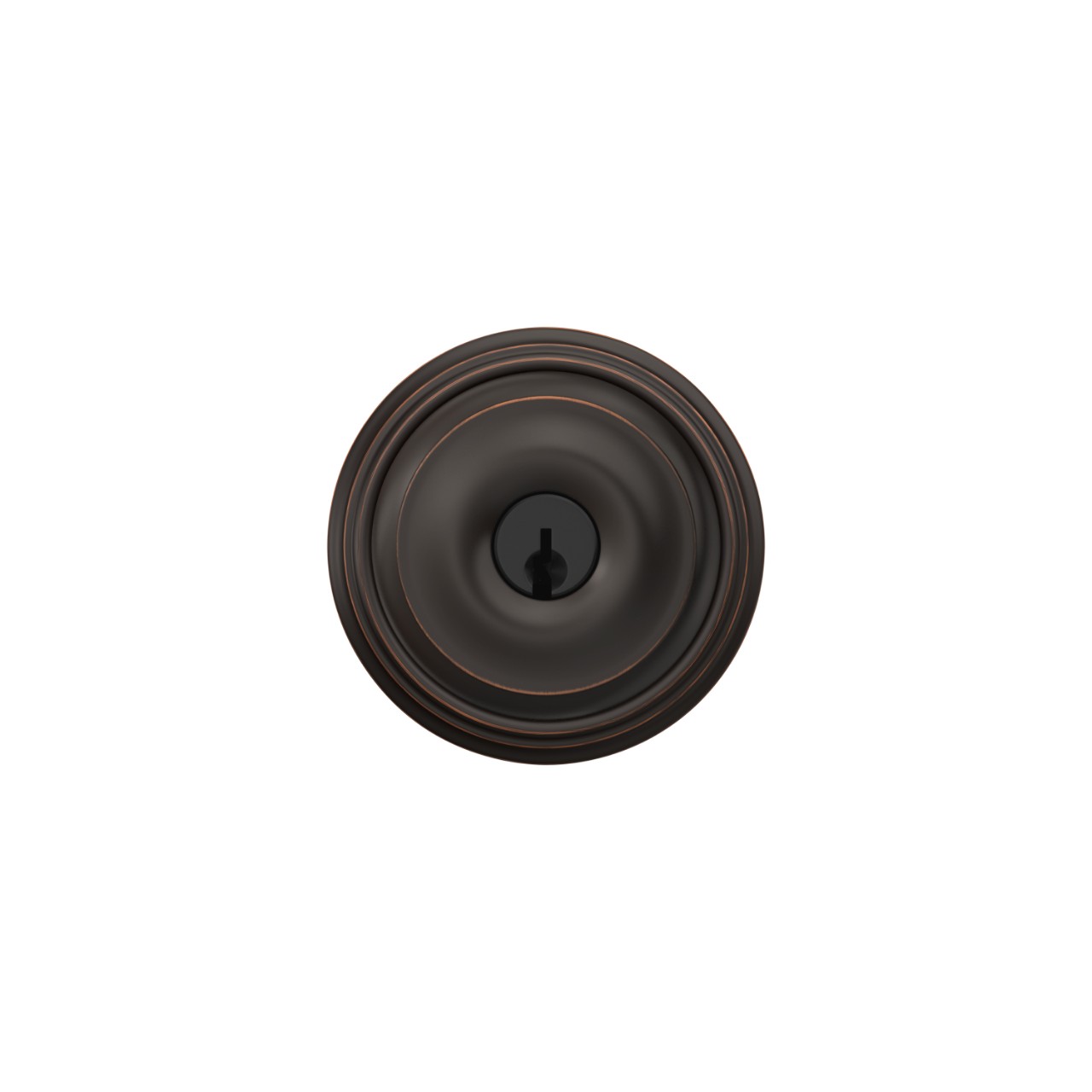 Georgian Knob Keyed Entry Lock with Indy Trim