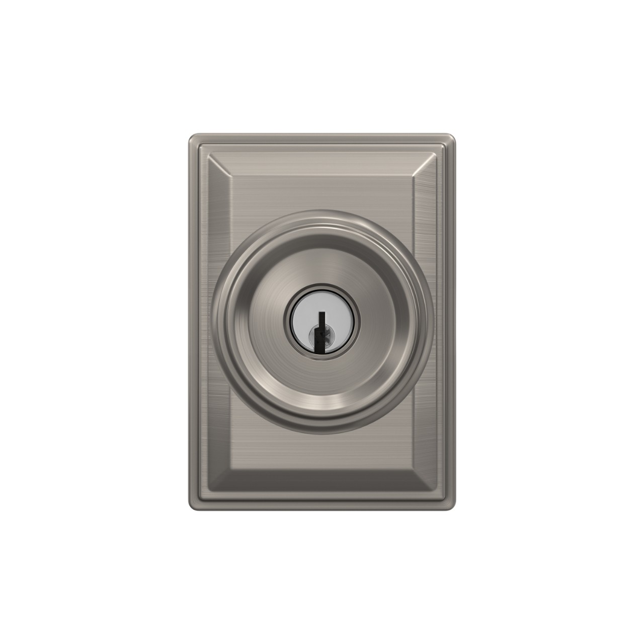 Offerman Knob with Grandville Trim Keyed Entry Lock