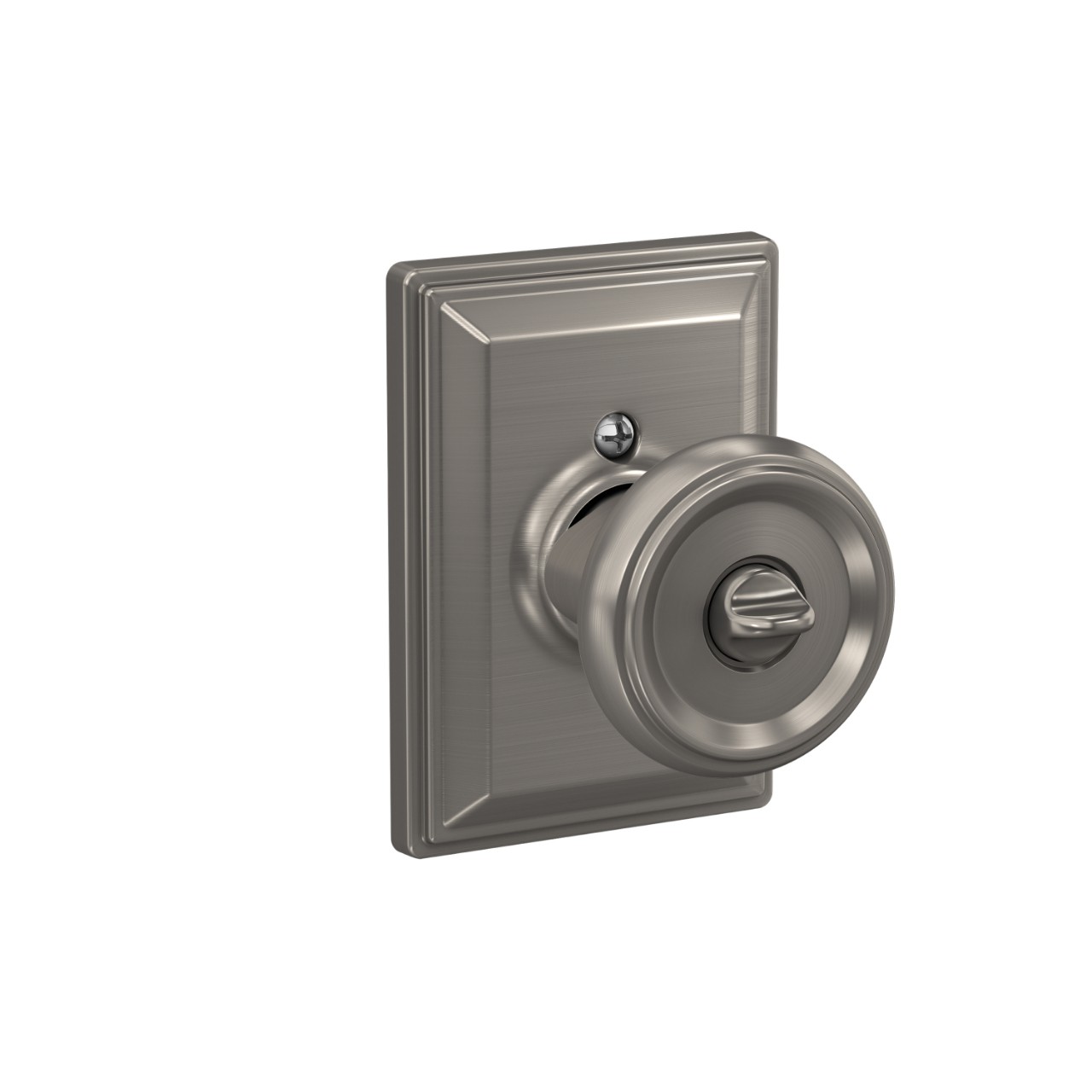 Offerman Knob with Grandville Trim Keyed Entry Lock