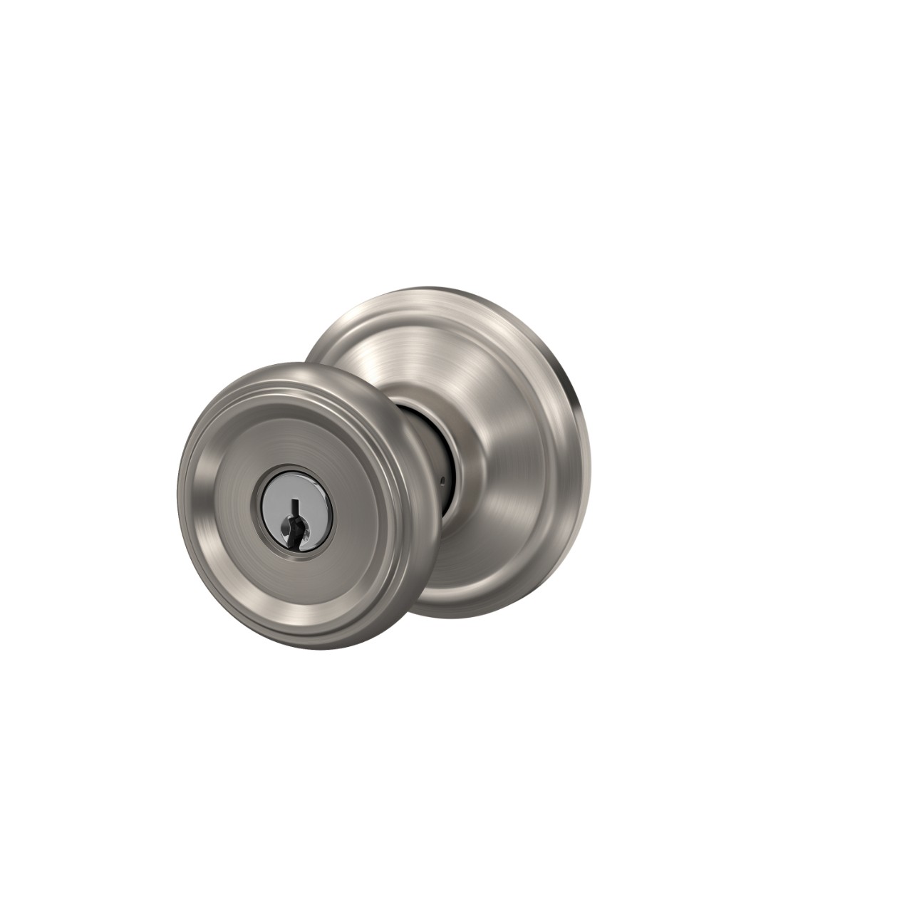 Offerman Knob with Georgian Trim Keyed Entry Lock