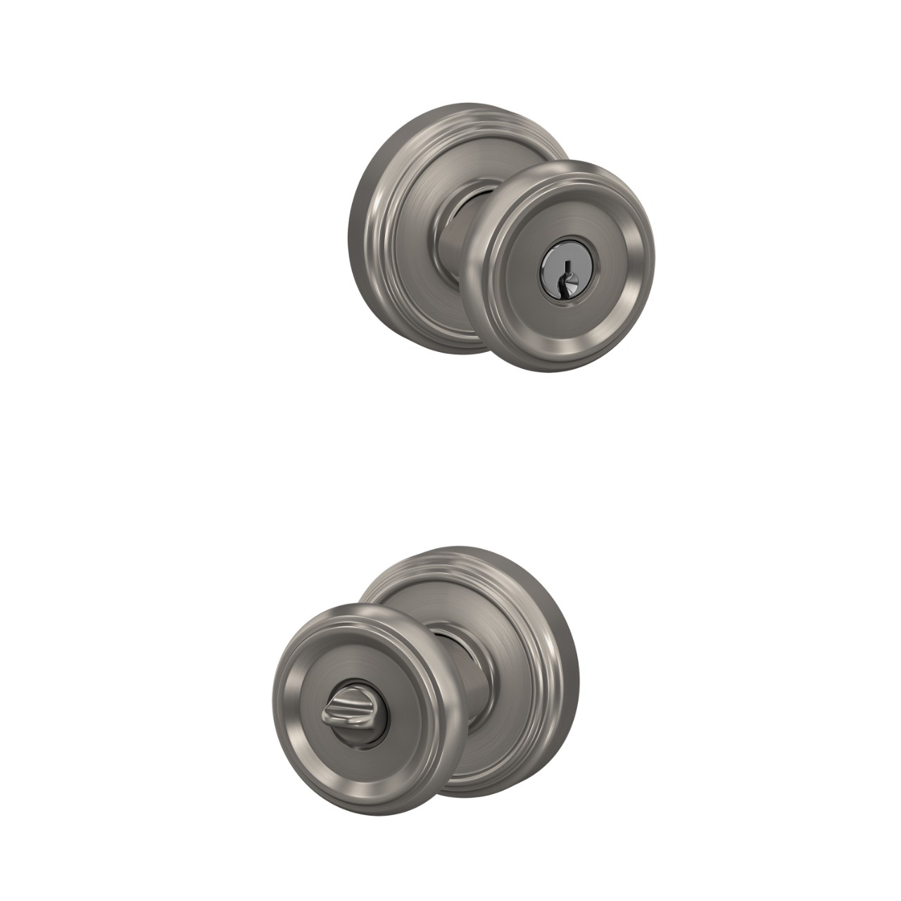 Offerman Knob Keyed Entry Lock with Indy Trim