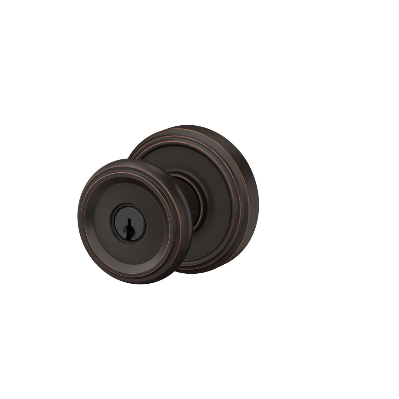 Offerman Knob Keyed Entry Lock with Indy Trim