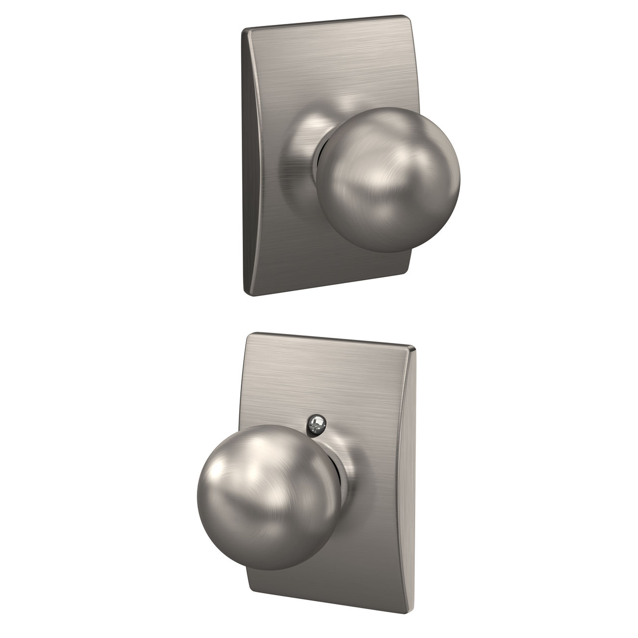 Orbit Knob Hall & Closet Lock with Century Trim