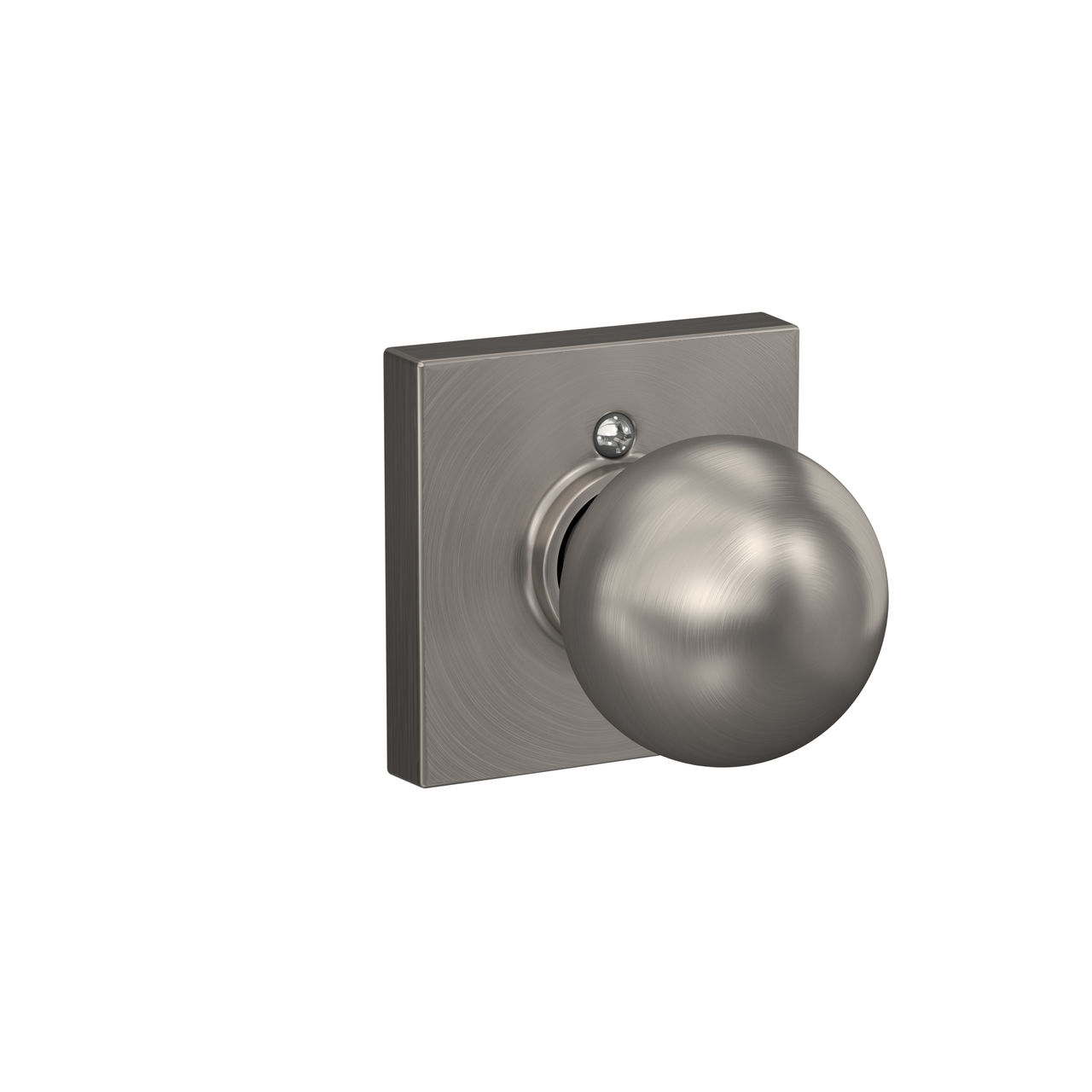 Orbit Knob Hall & Closet Lock with Collins Trim