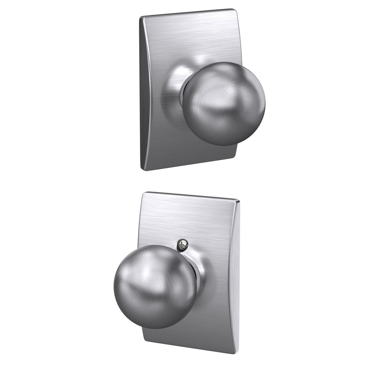Orbit Knob Hall & Closet Lock with Century Trim