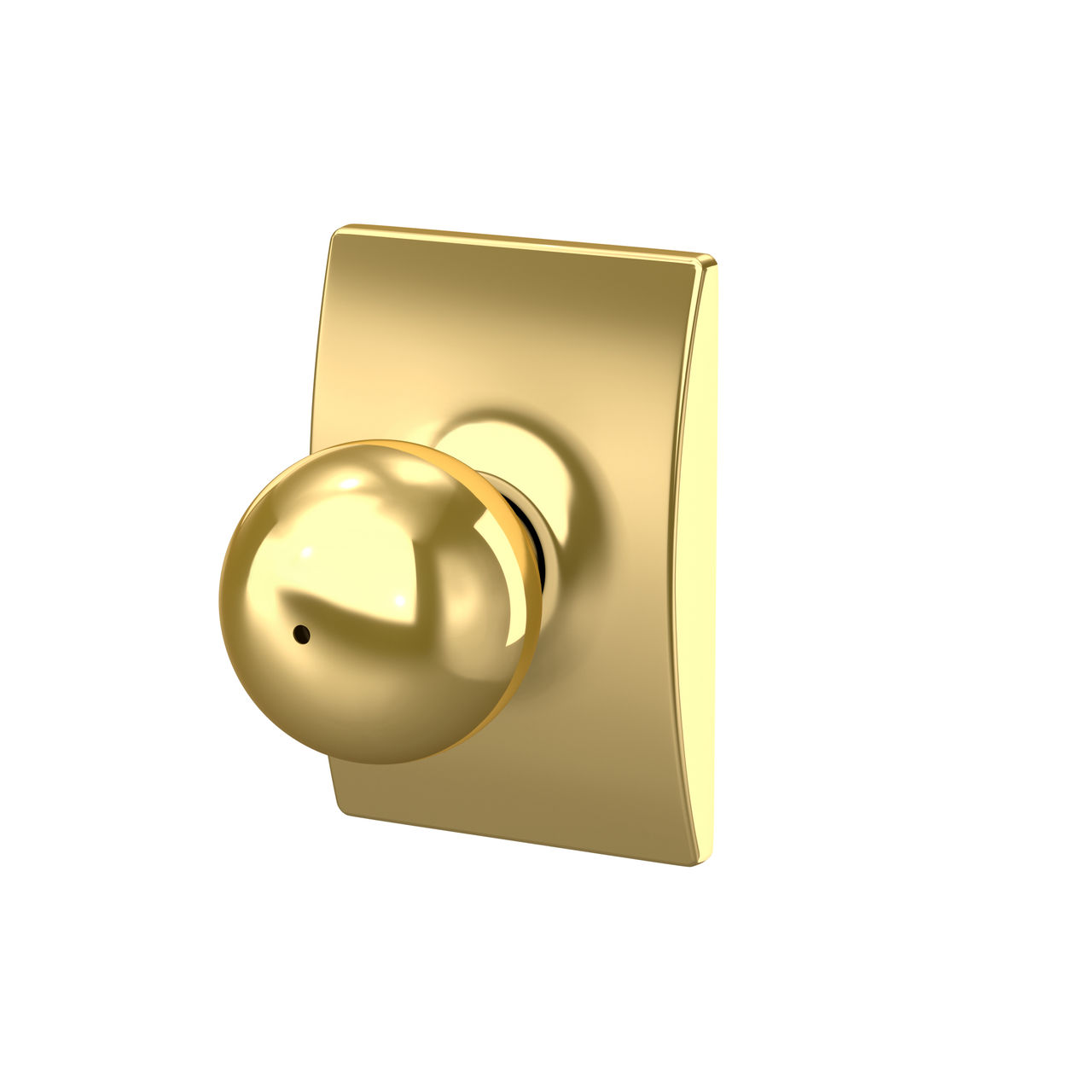 Orbit Knob Bed & Bath Lock with Century Trim