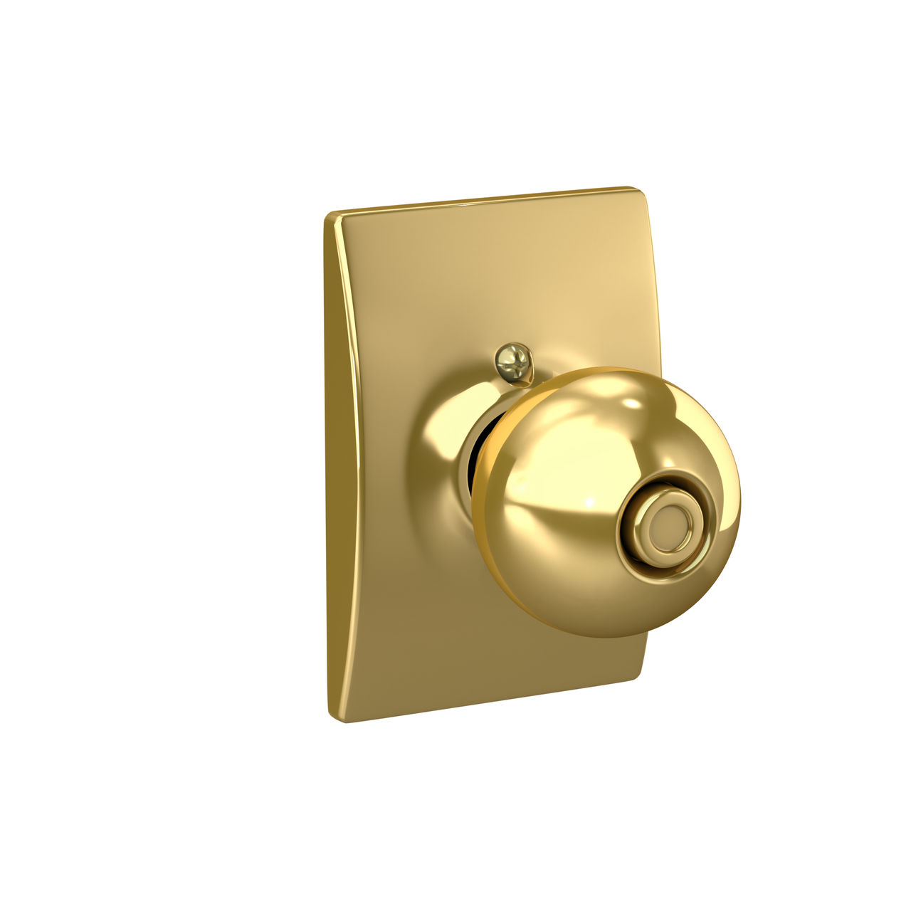 Orbit Knob Bed & Bath Lock with Century Trim