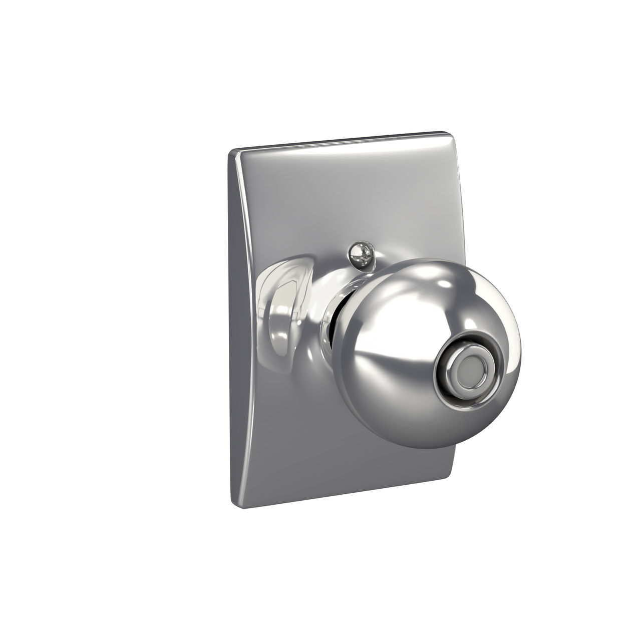Orbit Knob Bed & Bath Lock with Century Trim