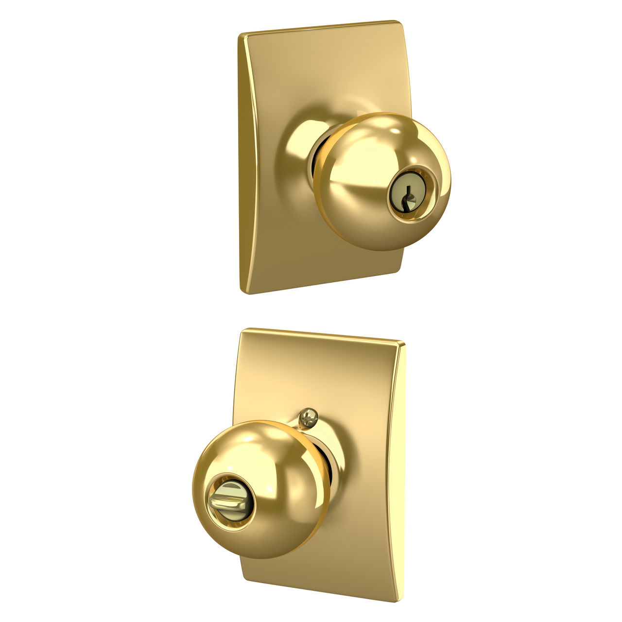Orbit Knob Keyed Entry Lock with Century Trim