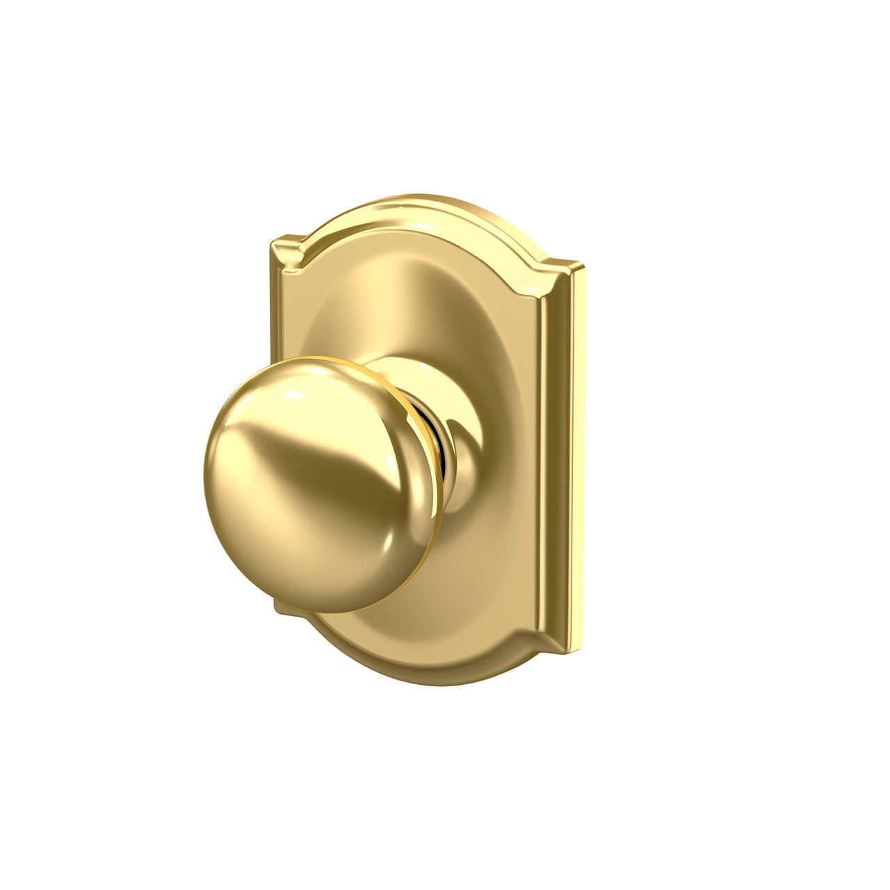Plymouth Knob Hall & Closet Lock with Camelot Trim