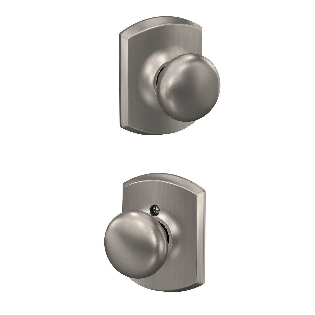 Plymouth Knob Hall & Closet Lock with Greenwich Trim