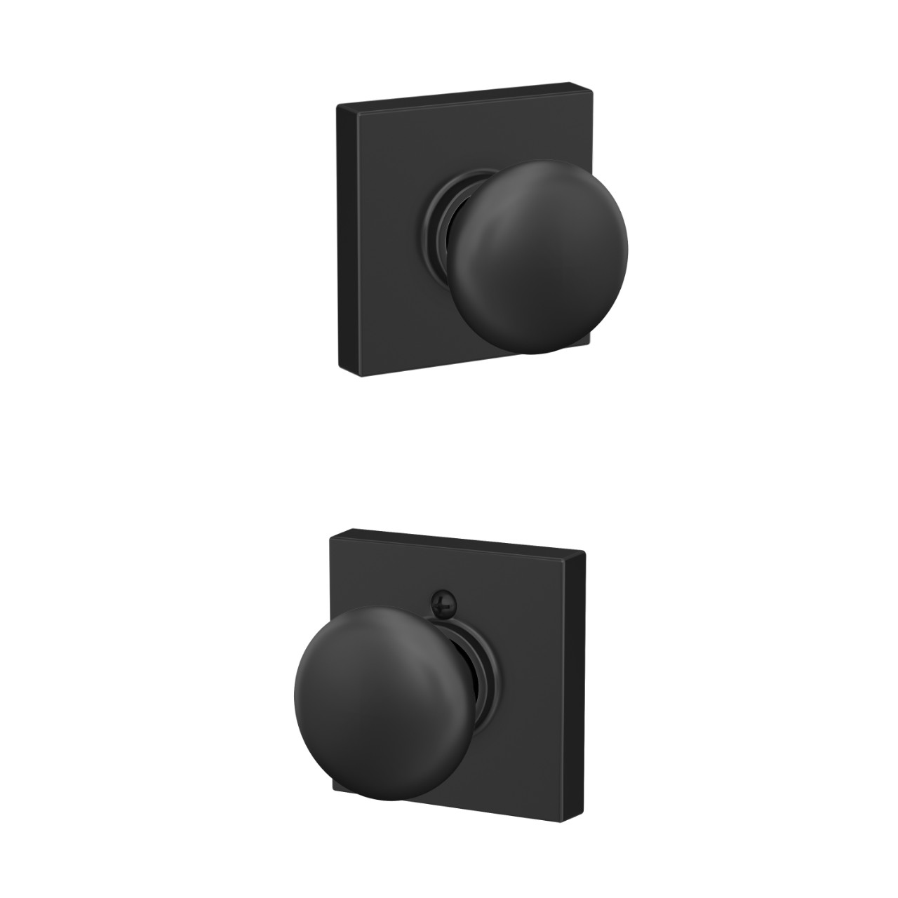 Plymouth Knob Hall & Closet Lock with Collins Trim