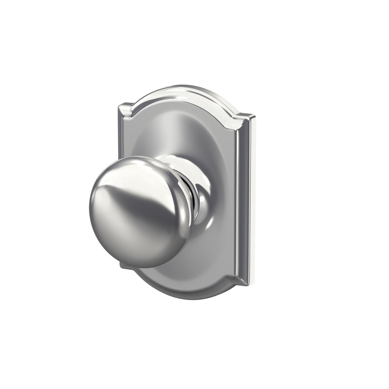 Plymouth Knob Hall & Closet Lock with Camelot Trim