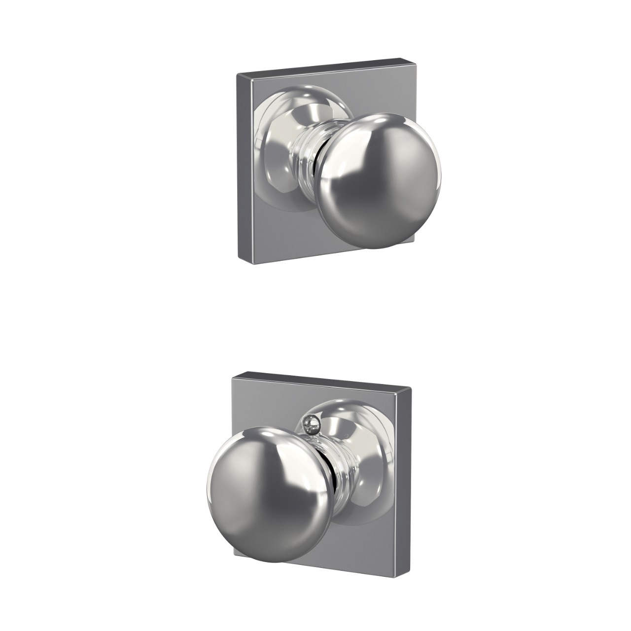 Plymouth Knob Hall & Closet Lock with Collins Trim