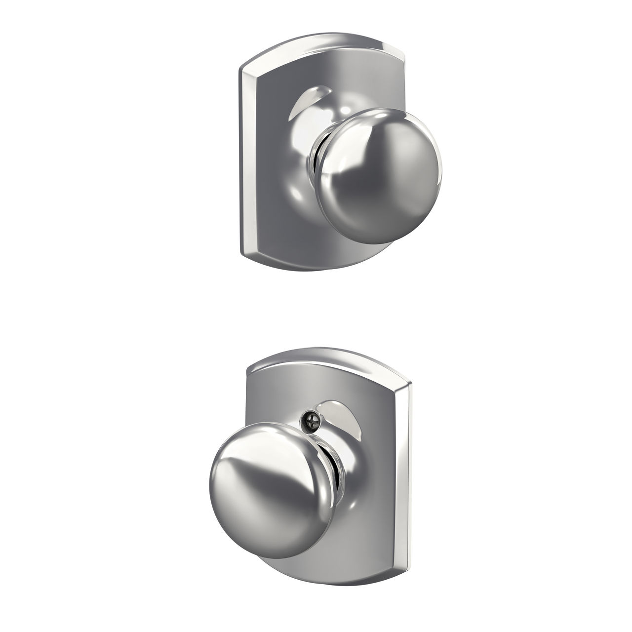 Plymouth Knob Hall & Closet Lock with Greenwich Trim
