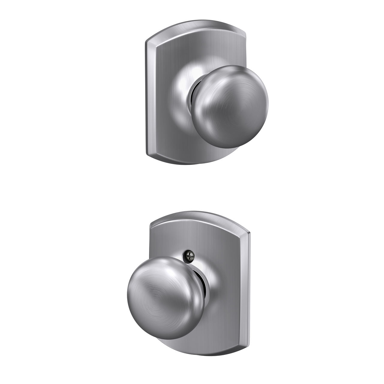 Plymouth Knob Hall & Closet Lock with Greenwich Trim