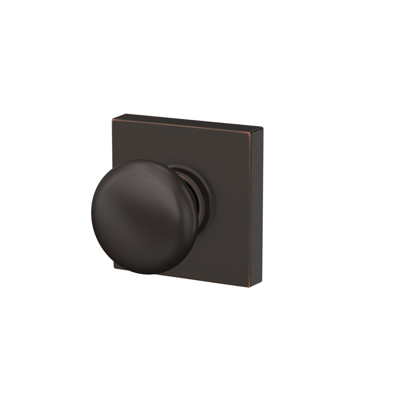 Plymouth Knob Hall & Closet Lock with Collins Trim