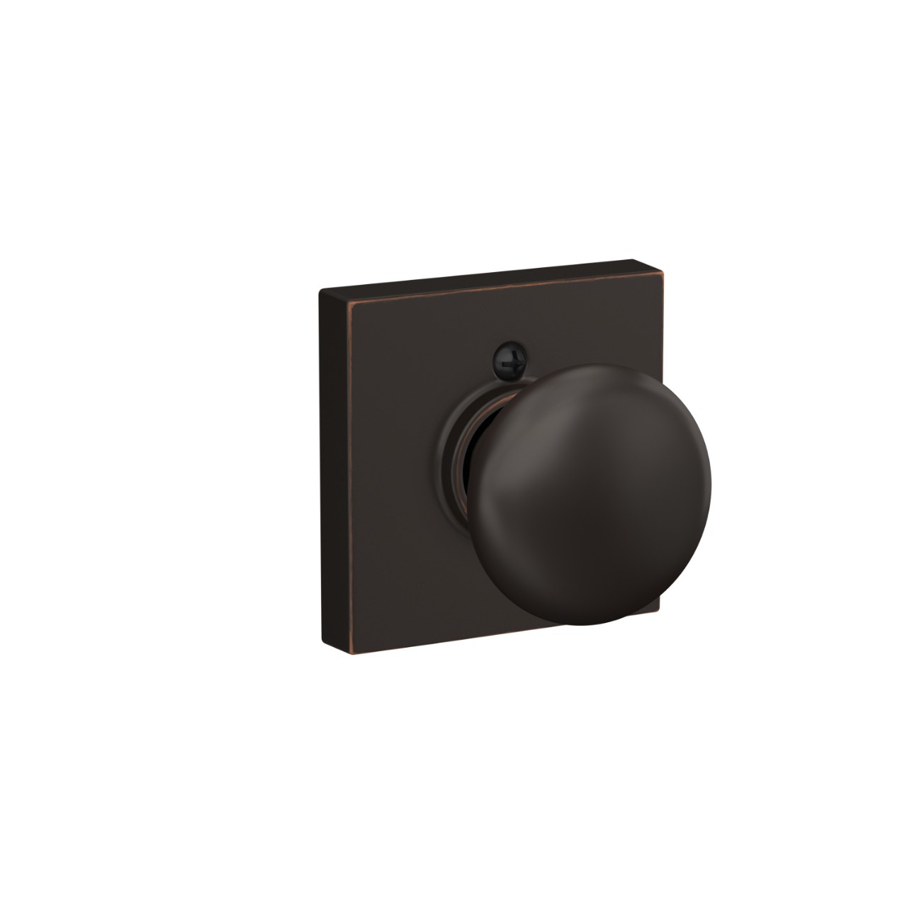 Plymouth Knob Hall & Closet Lock with Collins Trim