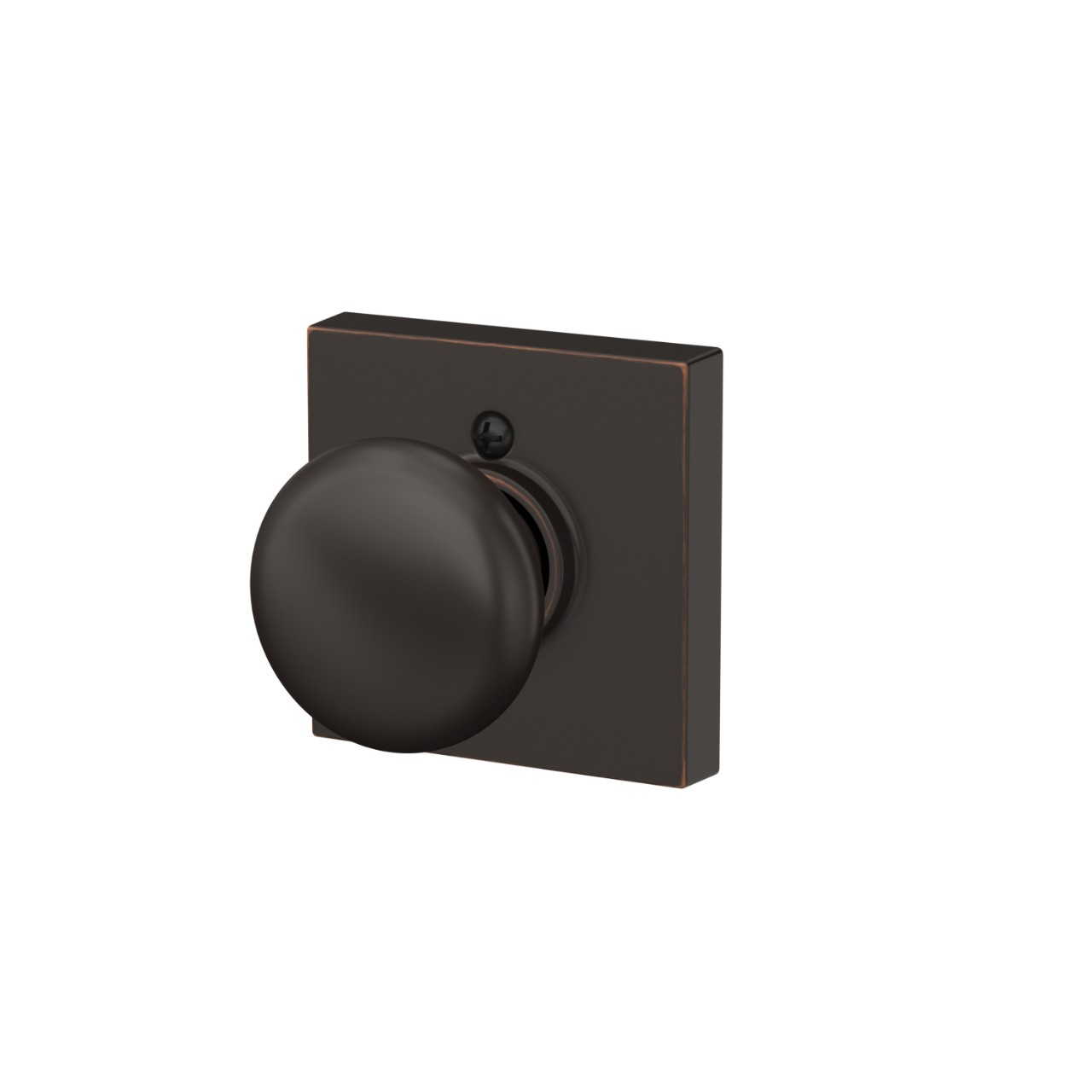 Plymouth Knob Hall & Closet Lock with Collins Trim