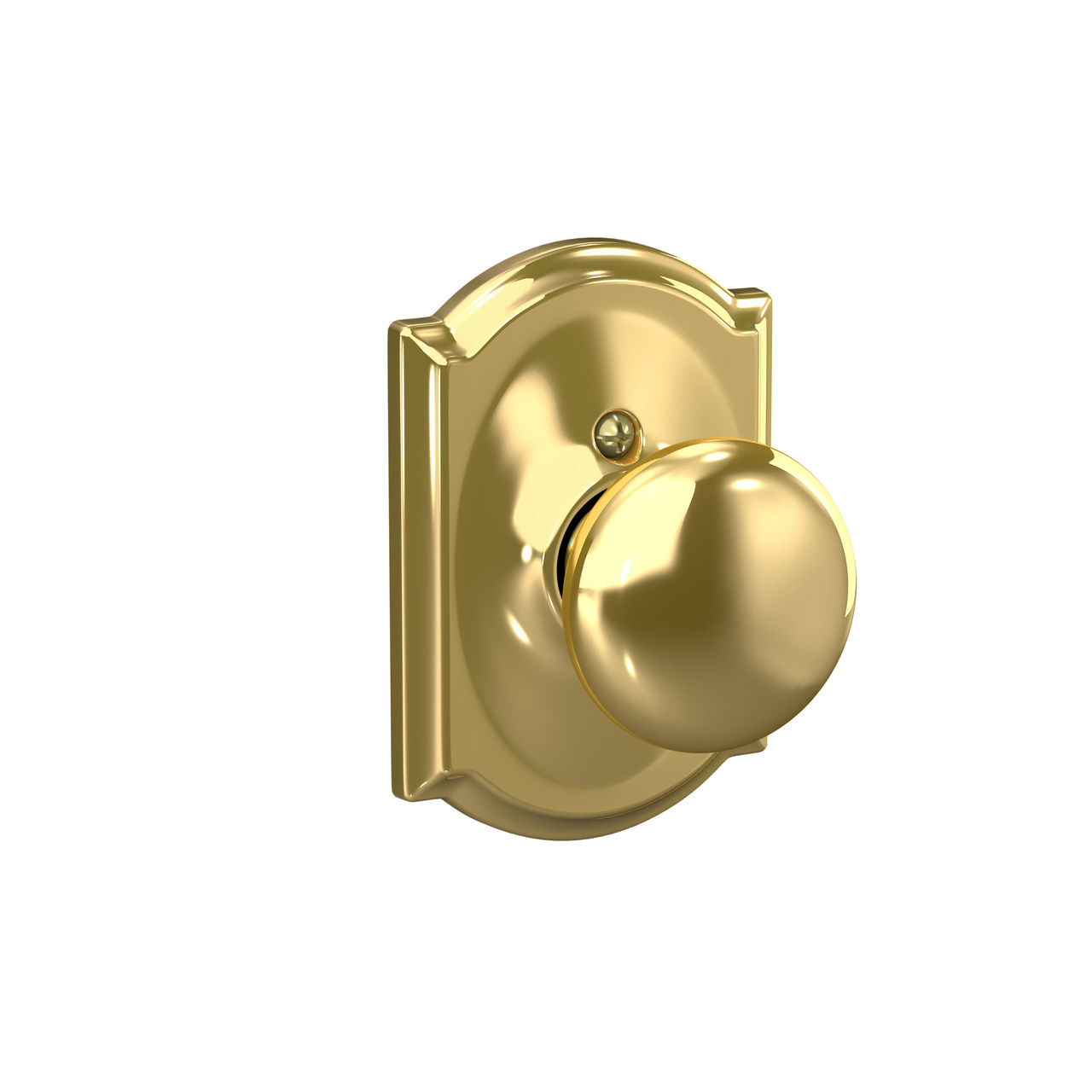 Plymouth Non-Turning (Dummy) Door Knob with Camelot Trim