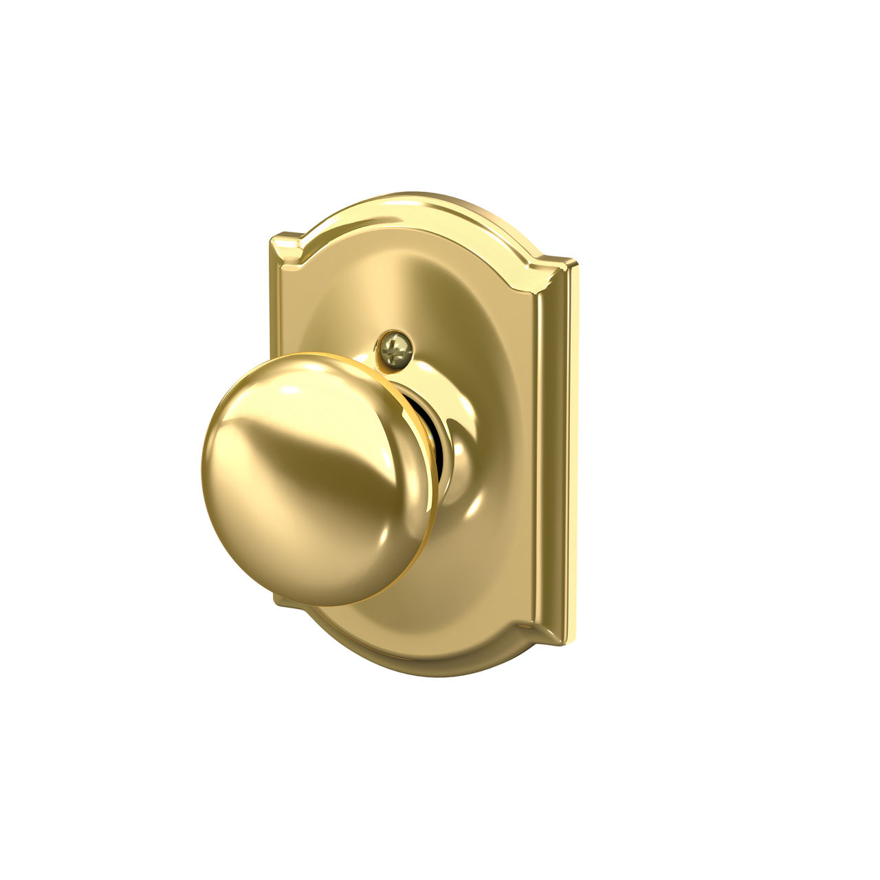 Plymouth Non-Turning (Dummy) Door Knob with Camelot Trim